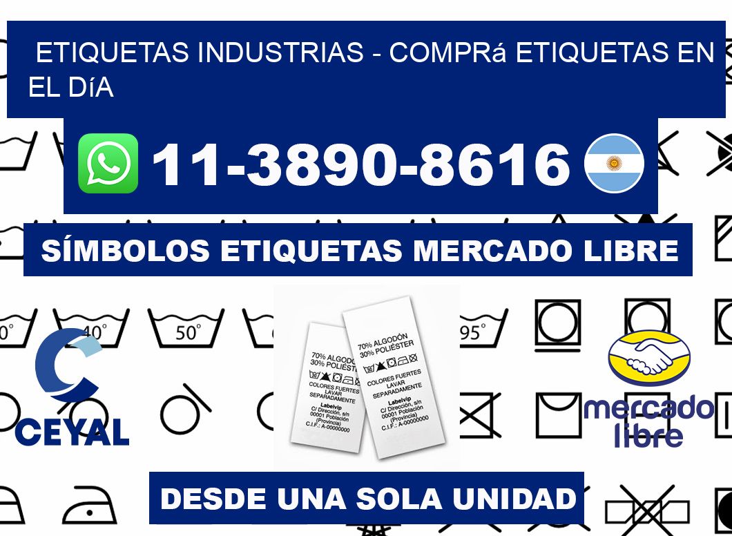 ETIQUETAS INDUSTRIAS - Comprá etiquetas en el día