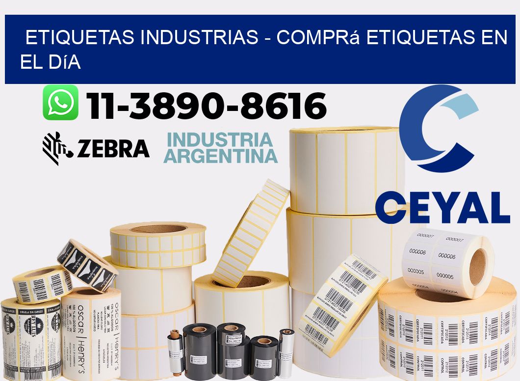 ETIQUETAS INDUSTRIAS - Comprá etiquetas en el día