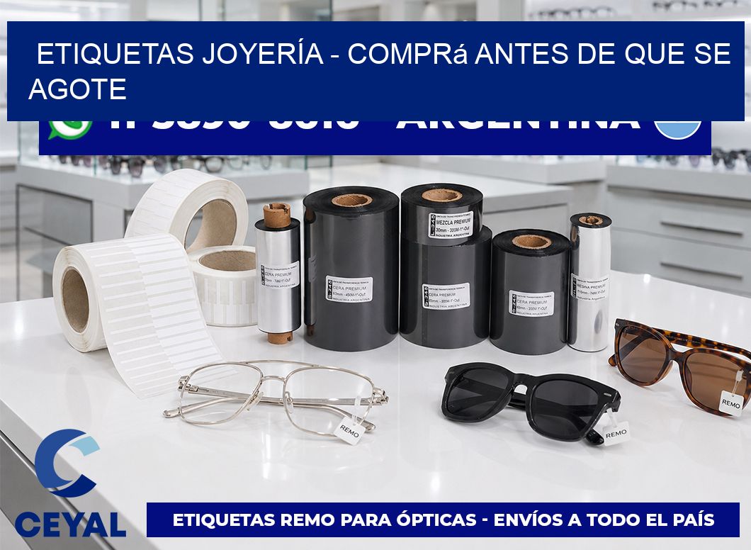 ETIQUETAS JOYERÍA - Comprá antes de que se agote