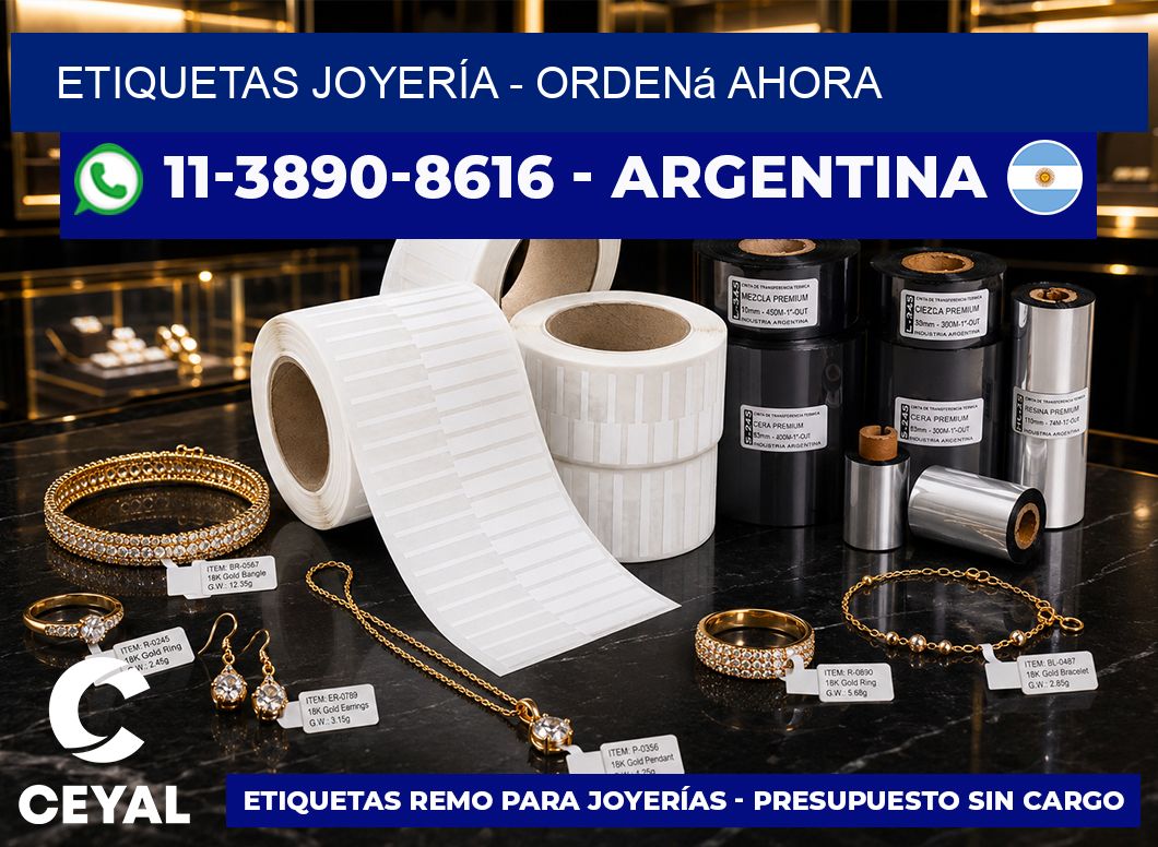 ETIQUETAS JOYERÍA – Ordená ahora