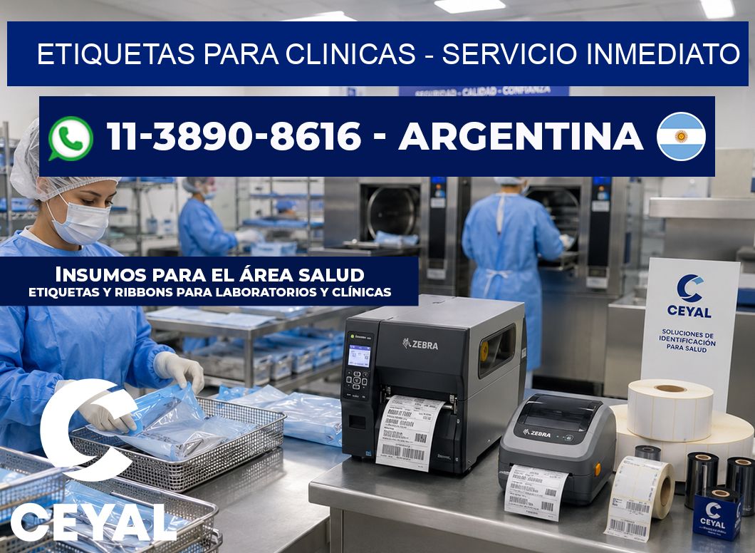 ETIQUETAS PARA CLINICAS – Servicio inmediato