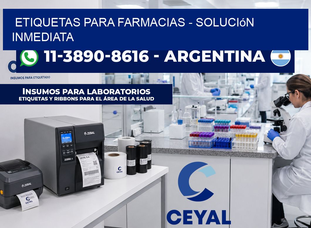 ETIQUETAS PARA FARMACIAS - Solución inmediata