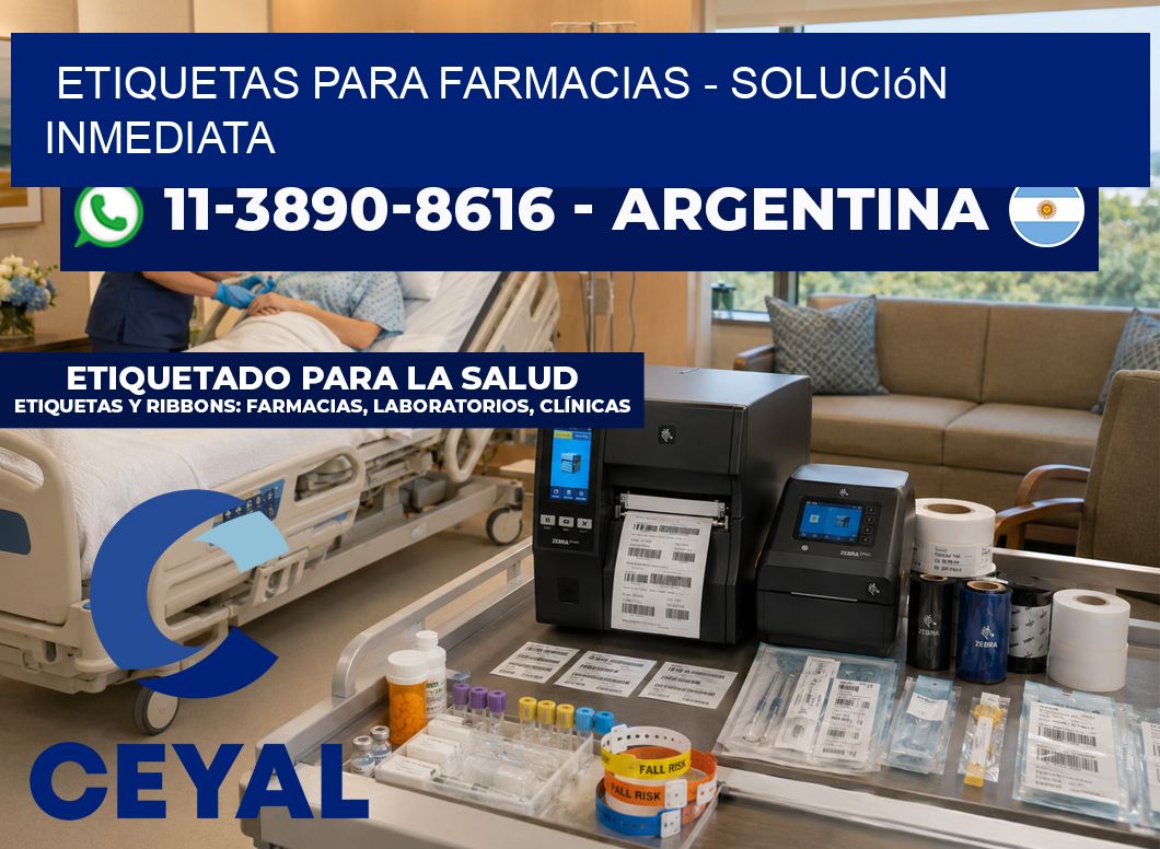ETIQUETAS PARA FARMACIAS - Solución inmediata