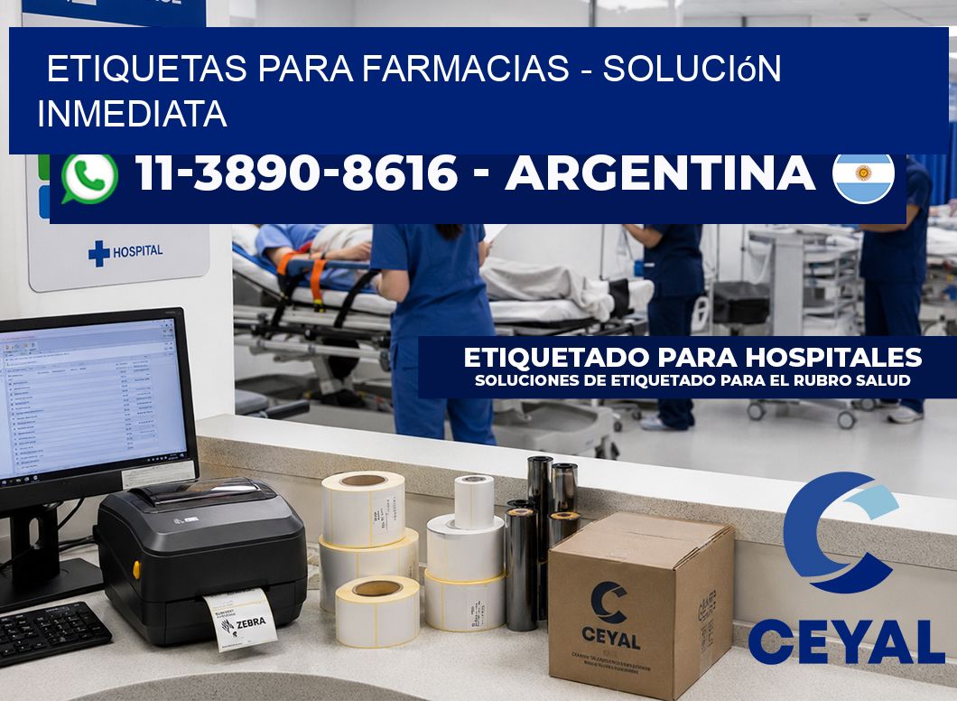 ETIQUETAS PARA FARMACIAS – Solución inmediata