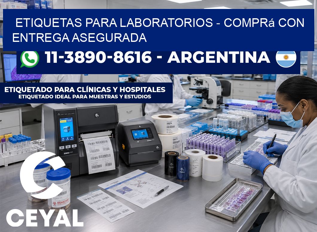 ETIQUETAS PARA LABORATORIOS - Comprá con entrega asegurada