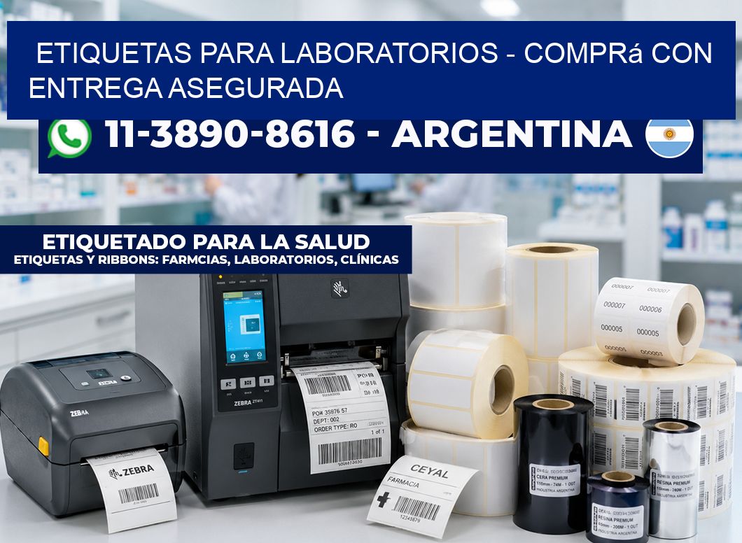 ETIQUETAS PARA LABORATORIOS – Comprá con entrega asegurada