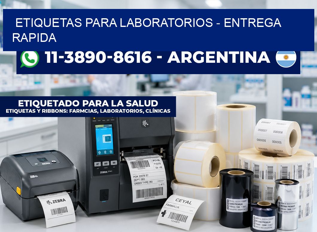 ETIQUETAS PARA LABORATORIOS – entrega rapida