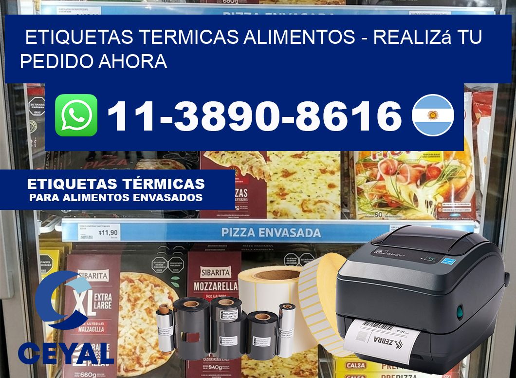 ETIQUETAS TERMICAS ALIMENTOS – Realizá tu pedido ahora