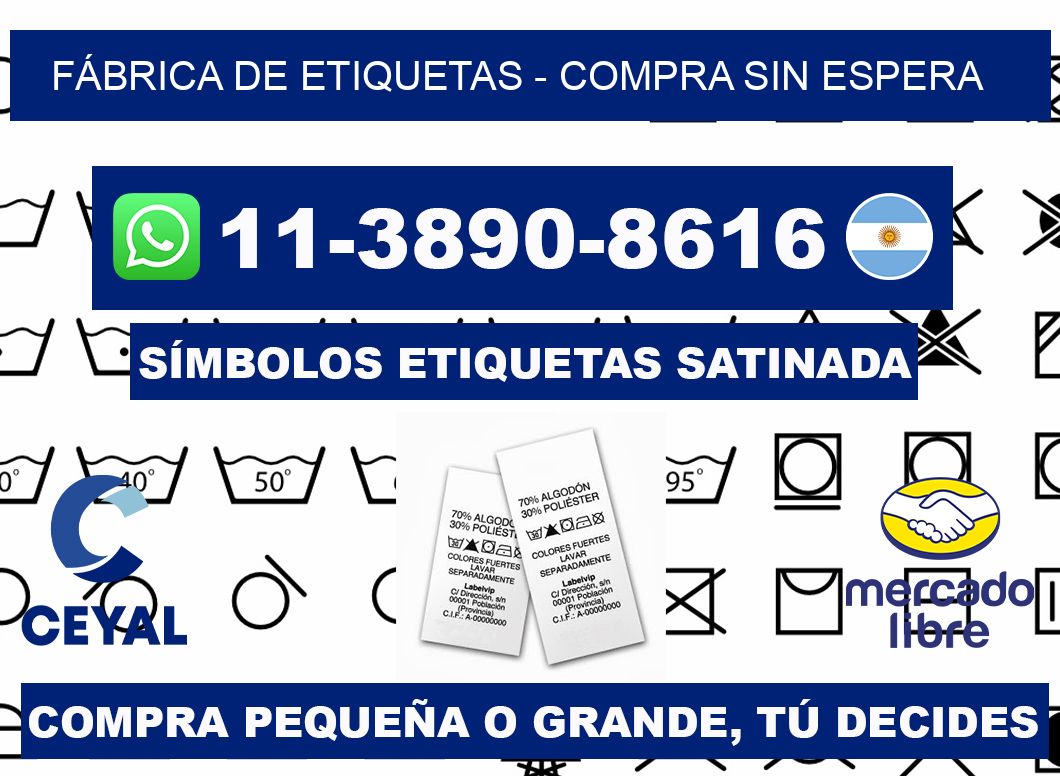 FÁBRICA DE ETIQUETAS - Compra sin espera