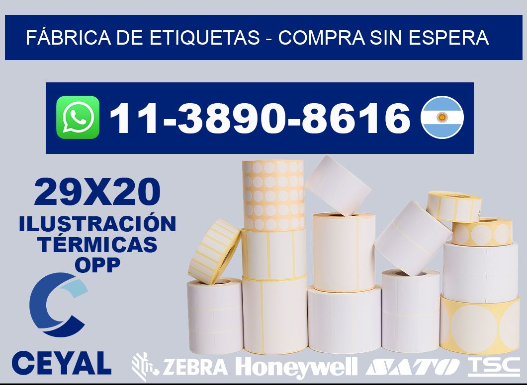 FÁBRICA DE ETIQUETAS - Compra sin espera