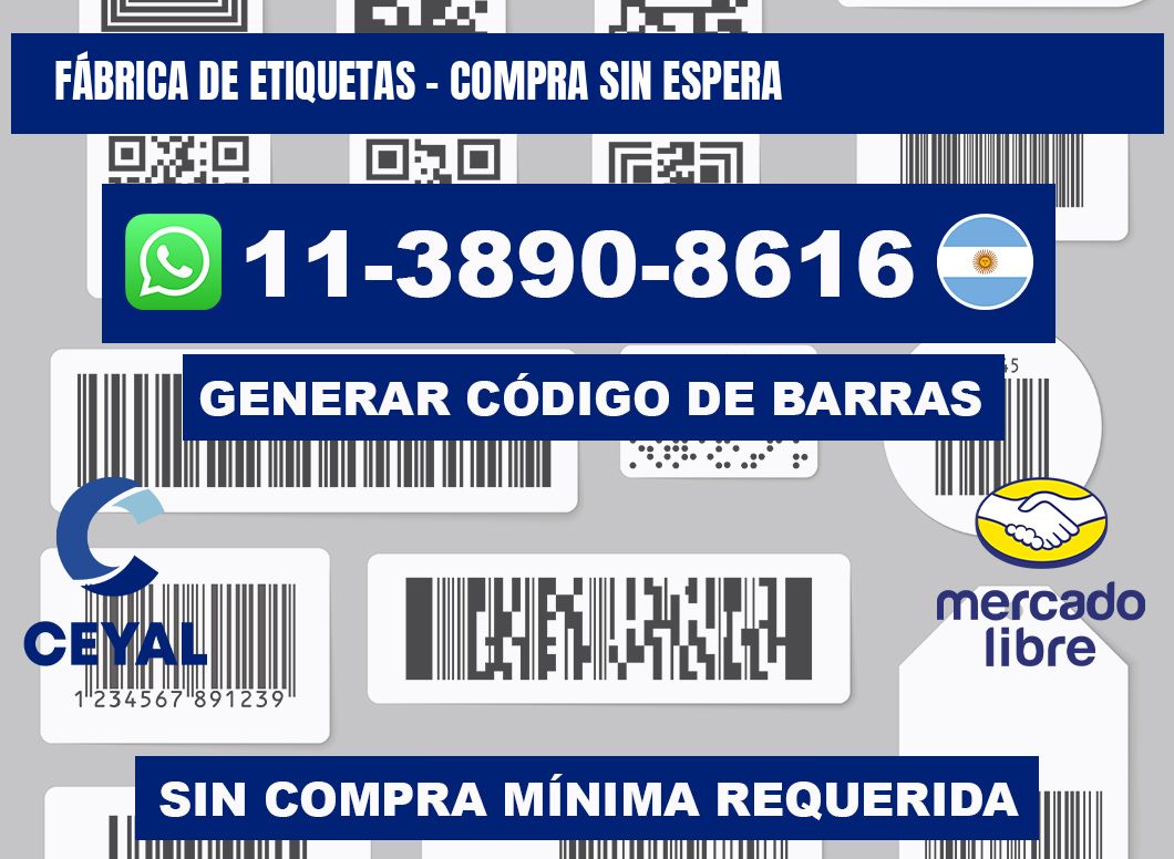 FÁBRICA DE ETIQUETAS - Compra sin espera
