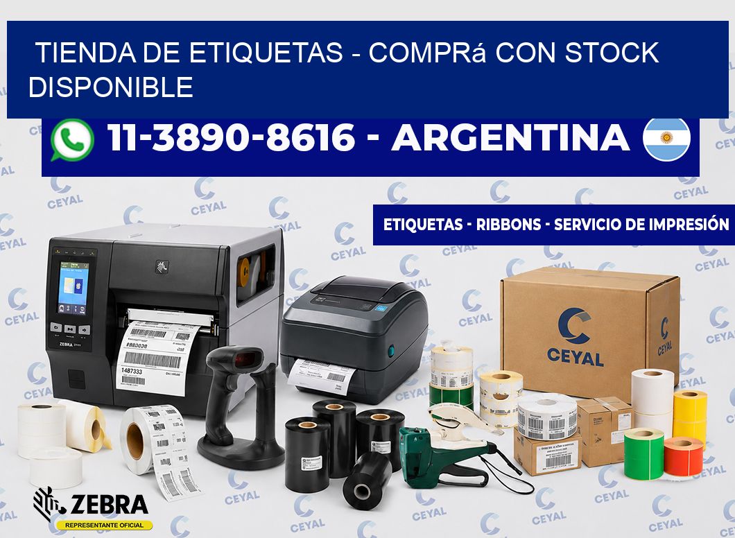 TIENDA DE ETIQUETAS - Comprá con stock disponible