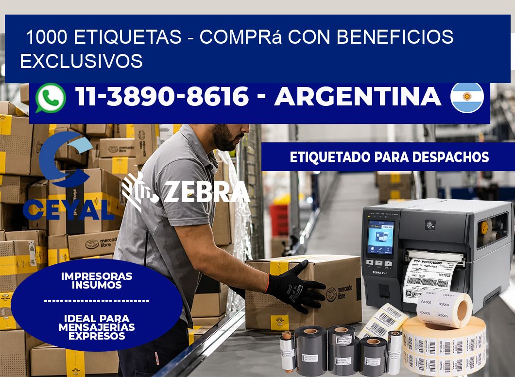 1000 ETIQUETAS - Comprá con beneficios exclusivos
