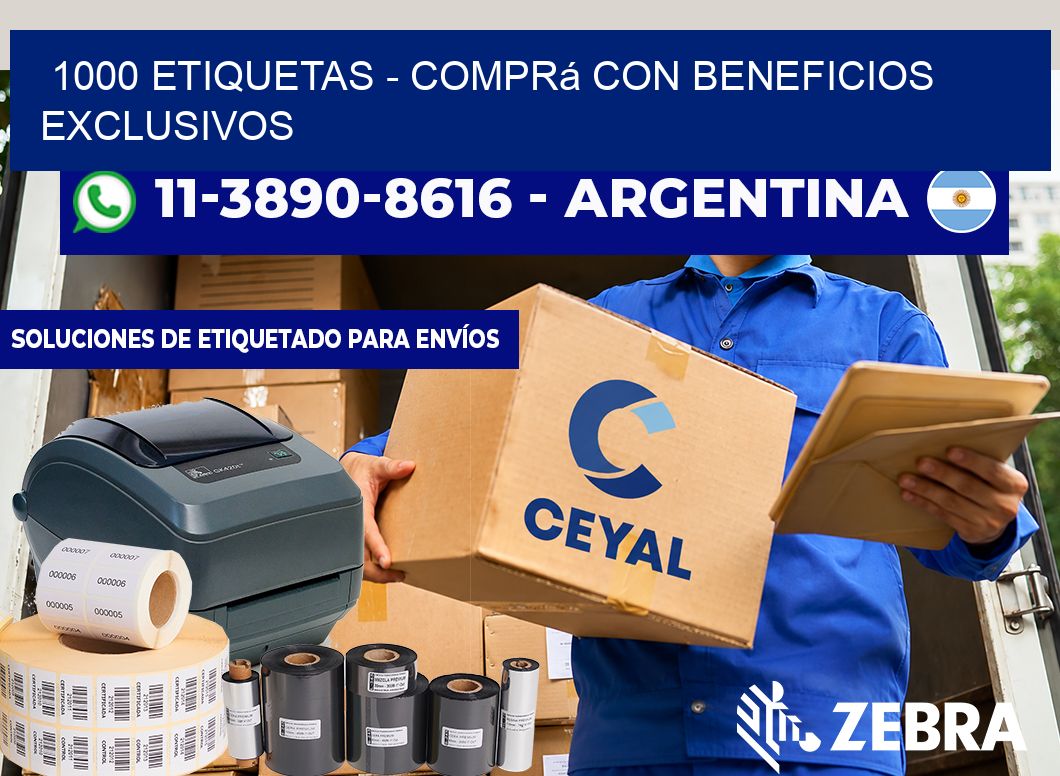 1000 ETIQUETAS – Comprá con beneficios exclusivos