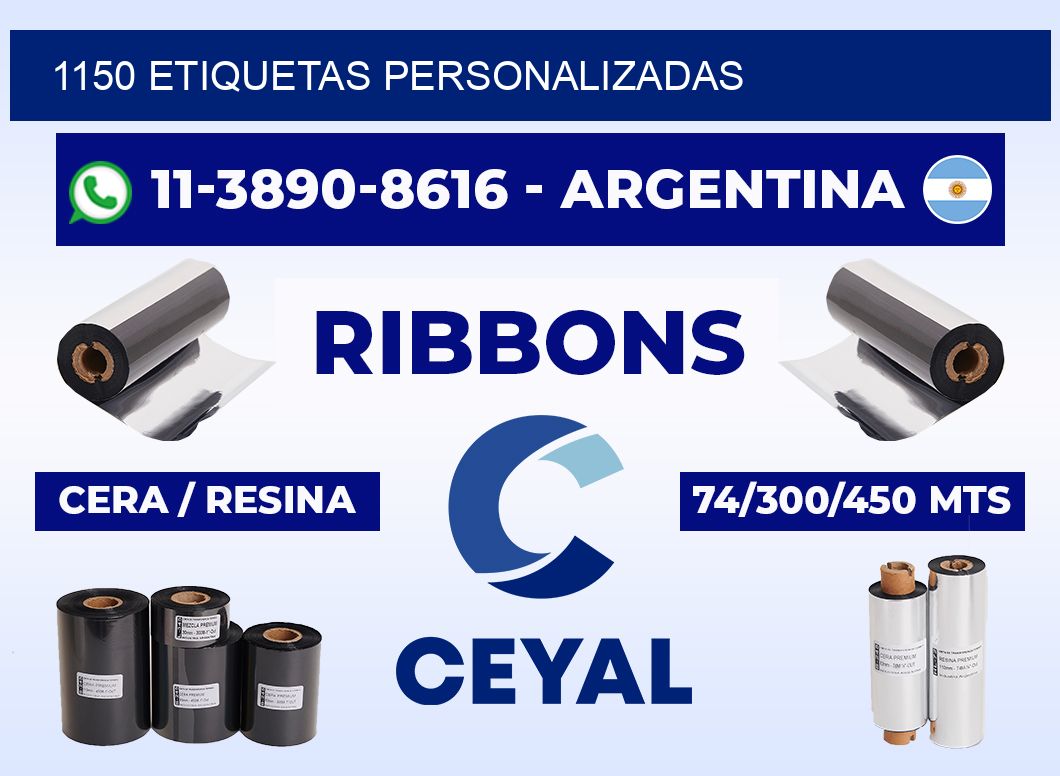 1150 ETIQUETAS PERSONALIZADAS