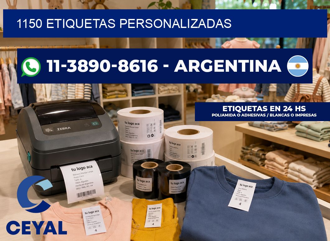 1150 ETIQUETAS PERSONALIZADAS