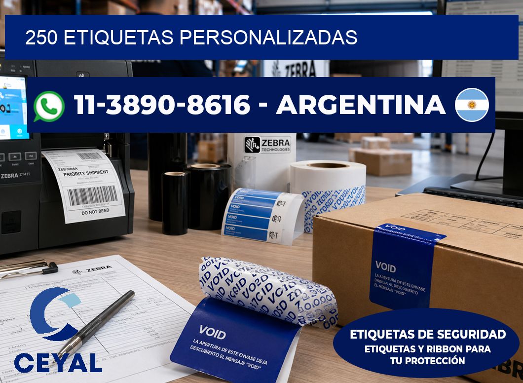 250 ETIQUETAS PERSONALIZADAS