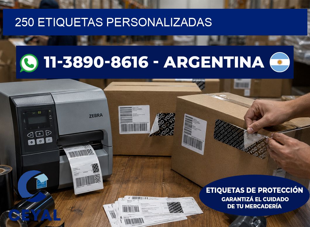 250 ETIQUETAS PERSONALIZADAS