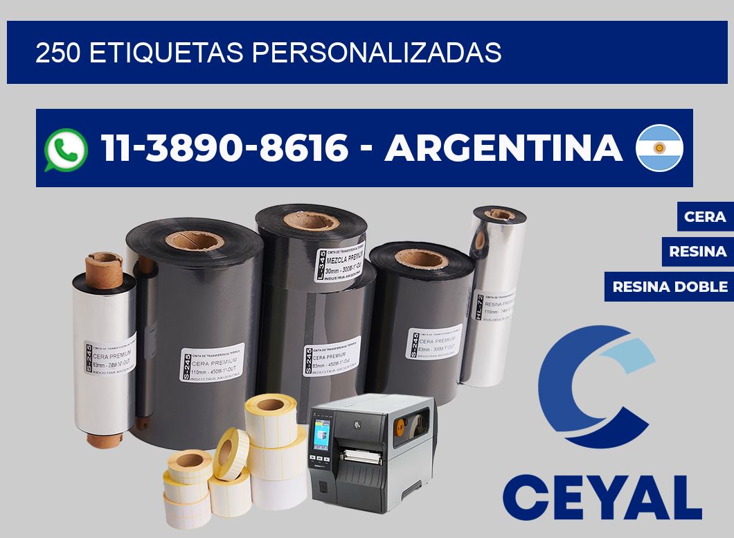 250 ETIQUETAS PERSONALIZADAS