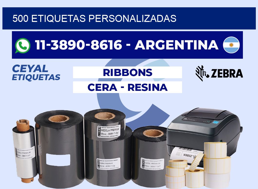 500 ETIQUETAS PERSONALIZADAS