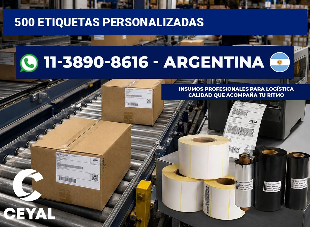500 ETIQUETAS PERSONALIZADAS