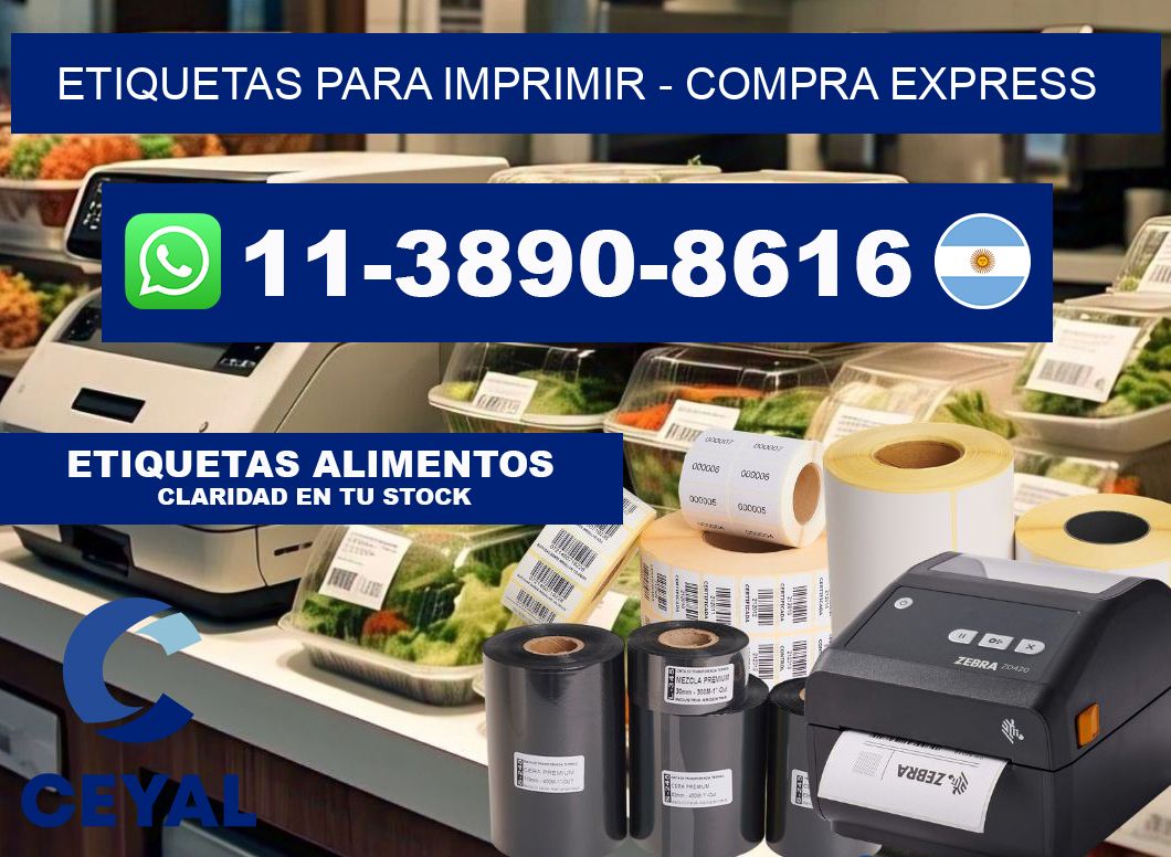 ETIQUETAS PARA IMPRIMIR - Compra express