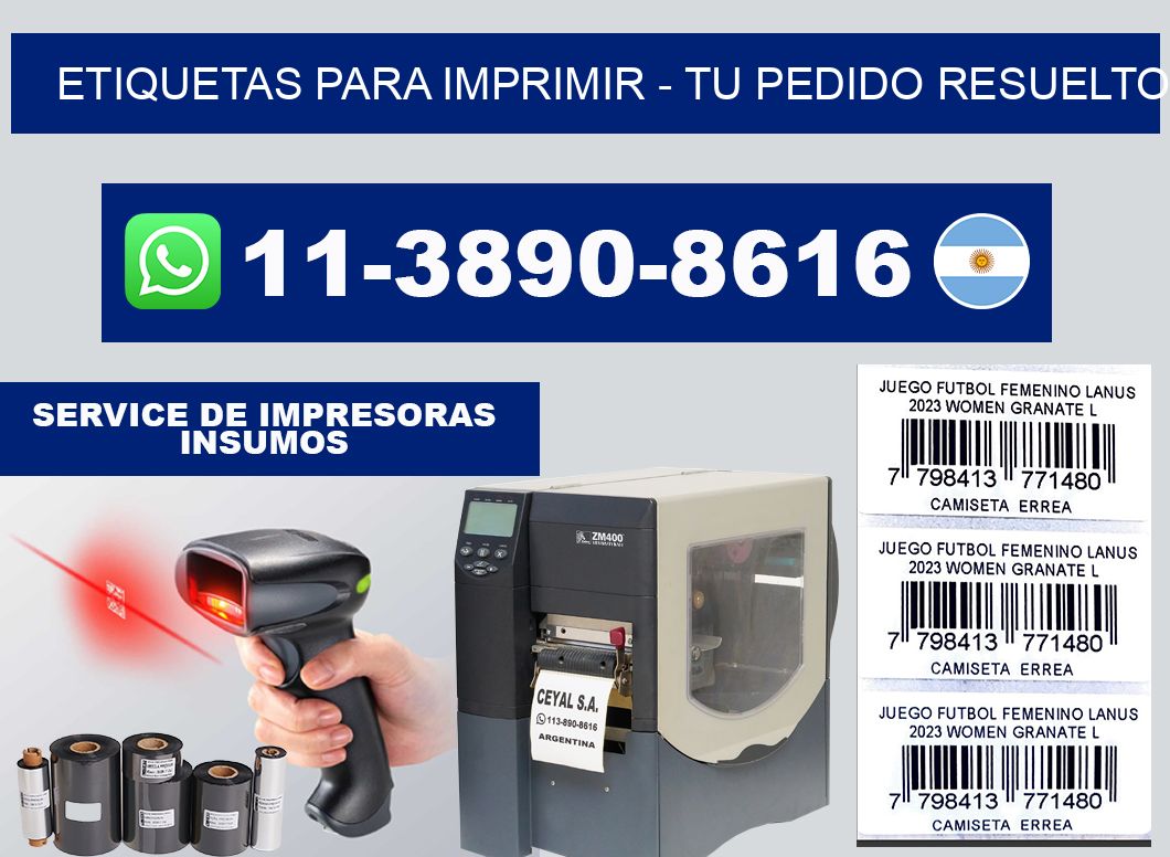 ETIQUETAS PARA IMPRIMIR - Tu pedido resuelto