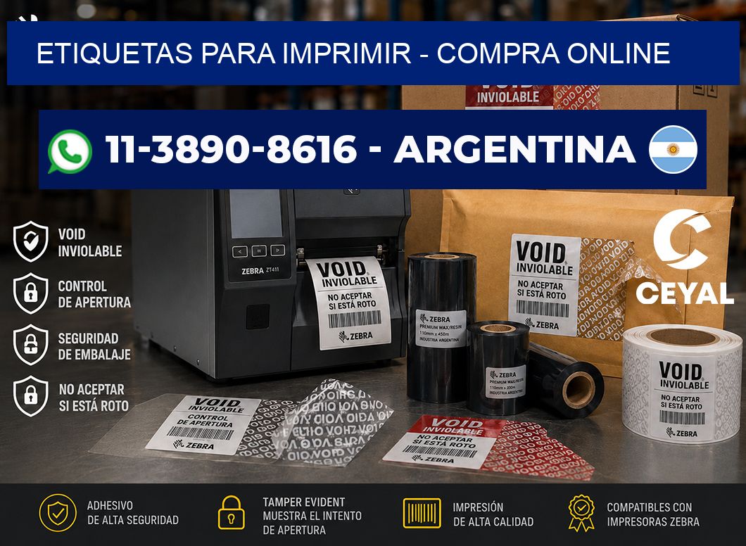 ETIQUETAS PARA IMPRIMIR - compra online