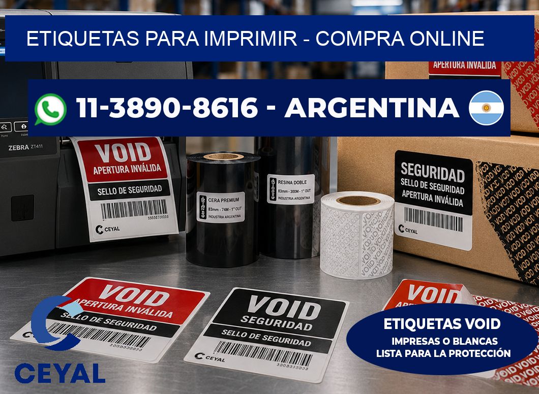 ETIQUETAS PARA IMPRIMIR - compra online