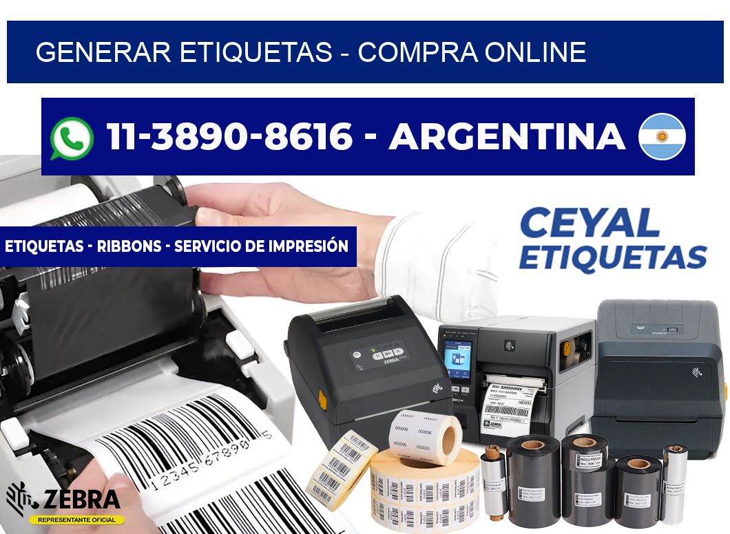 GENERAR ETIQUETAS - compra online
