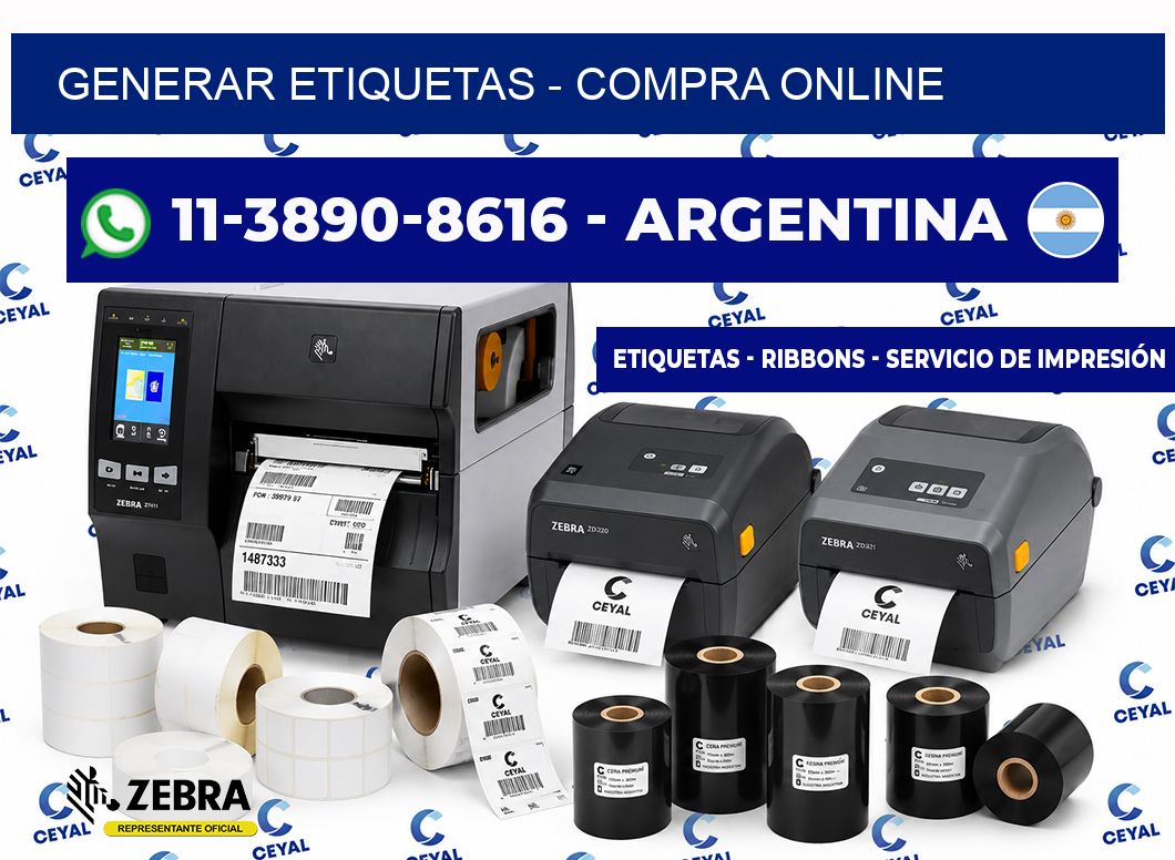 GENERAR ETIQUETAS - compra online