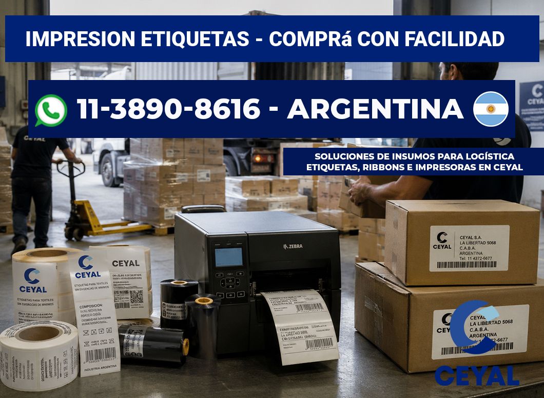 IMPRESION ETIQUETAS – Comprá con facilidad