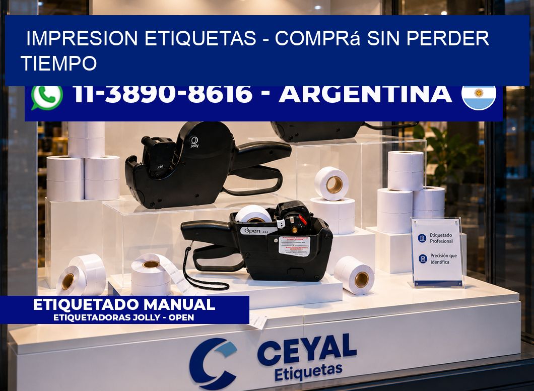 IMPRESION ETIQUETAS – Comprá sin perder tiempo