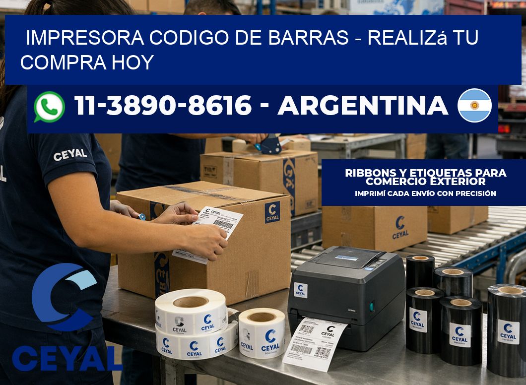 IMPRESORA CODIGO DE BARRAS - Realizá tu compra hoy