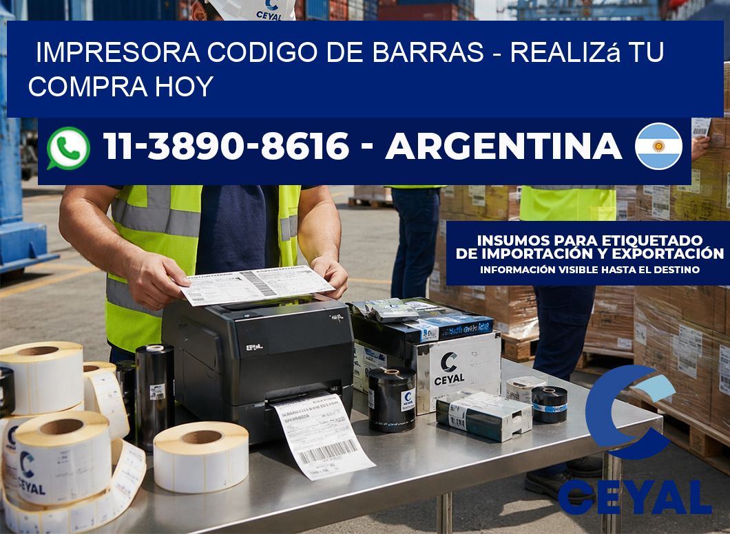 IMPRESORA CODIGO DE BARRAS – Realizá tu compra hoy
