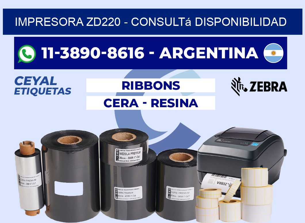 IMPRESORA ZD220 - Consultá disponibilidad