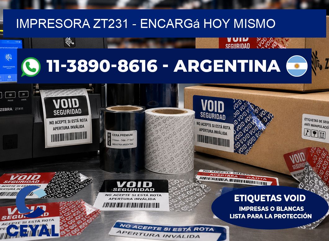 IMPRESORA ZT231 - Encargá hoy mismo