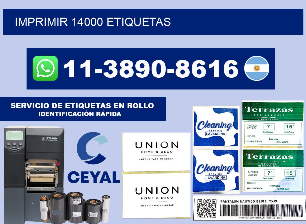 IMPRIMIR 14000 ETIQUETAS