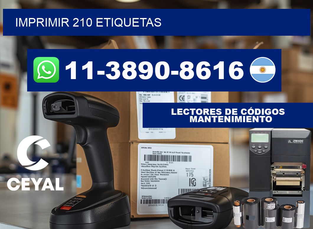 IMPRIMIR 210 ETIQUETAS