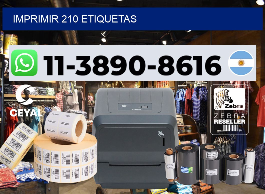 IMPRIMIR 210 ETIQUETAS