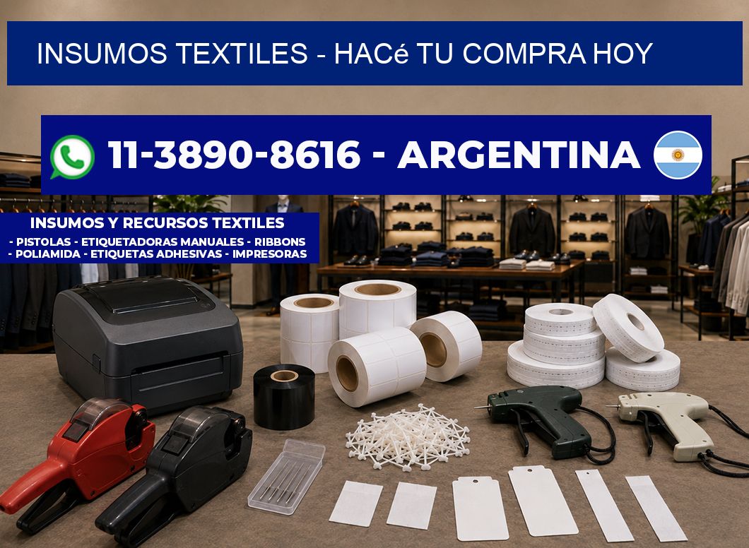 INSUMOS TEXTILES – Hacé tu compra hoy