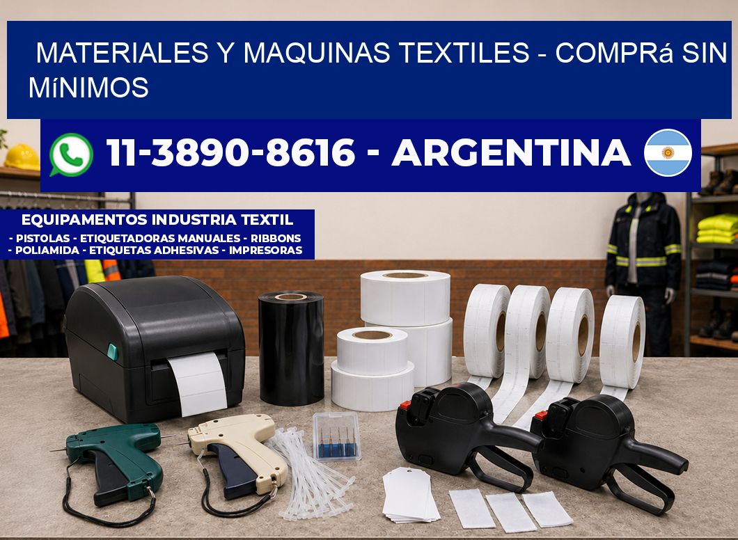 MATERIALES Y MAQUINAS TEXTILES – Comprá sin mínimos