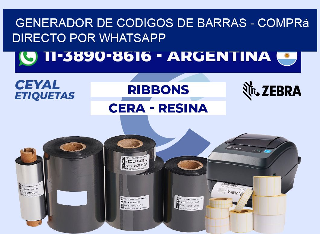 generador de codigos de barras - Comprá directo por WhatsApp