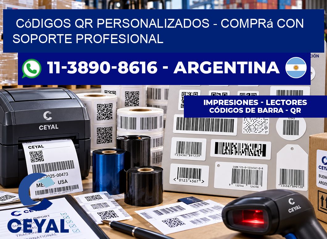 Códigos QR Personalizados - Comprá con soporte profesional
