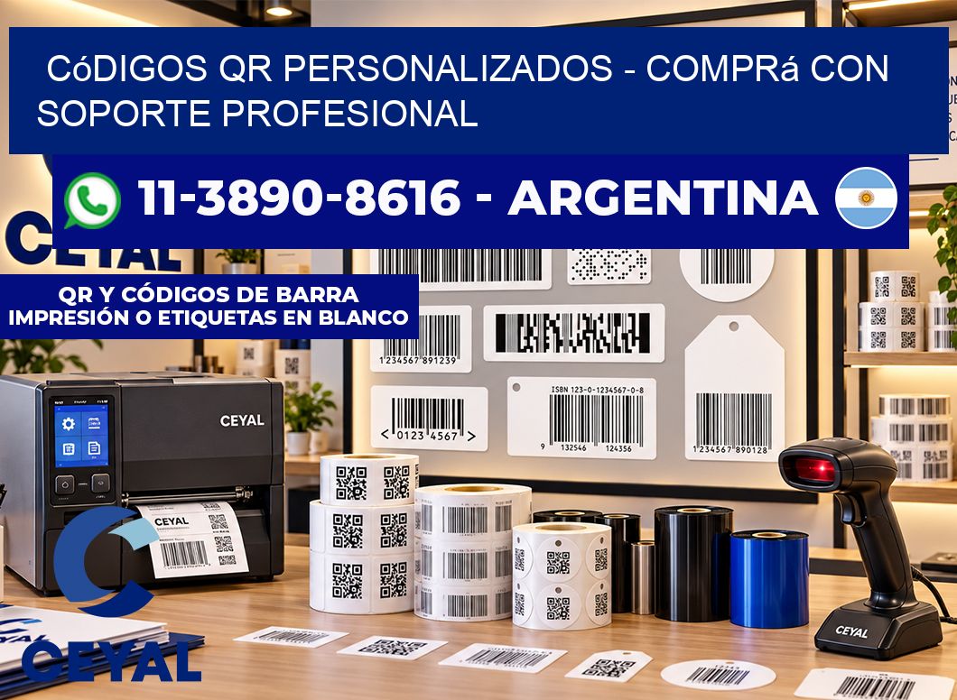 Códigos QR Personalizados - Comprá con soporte profesional