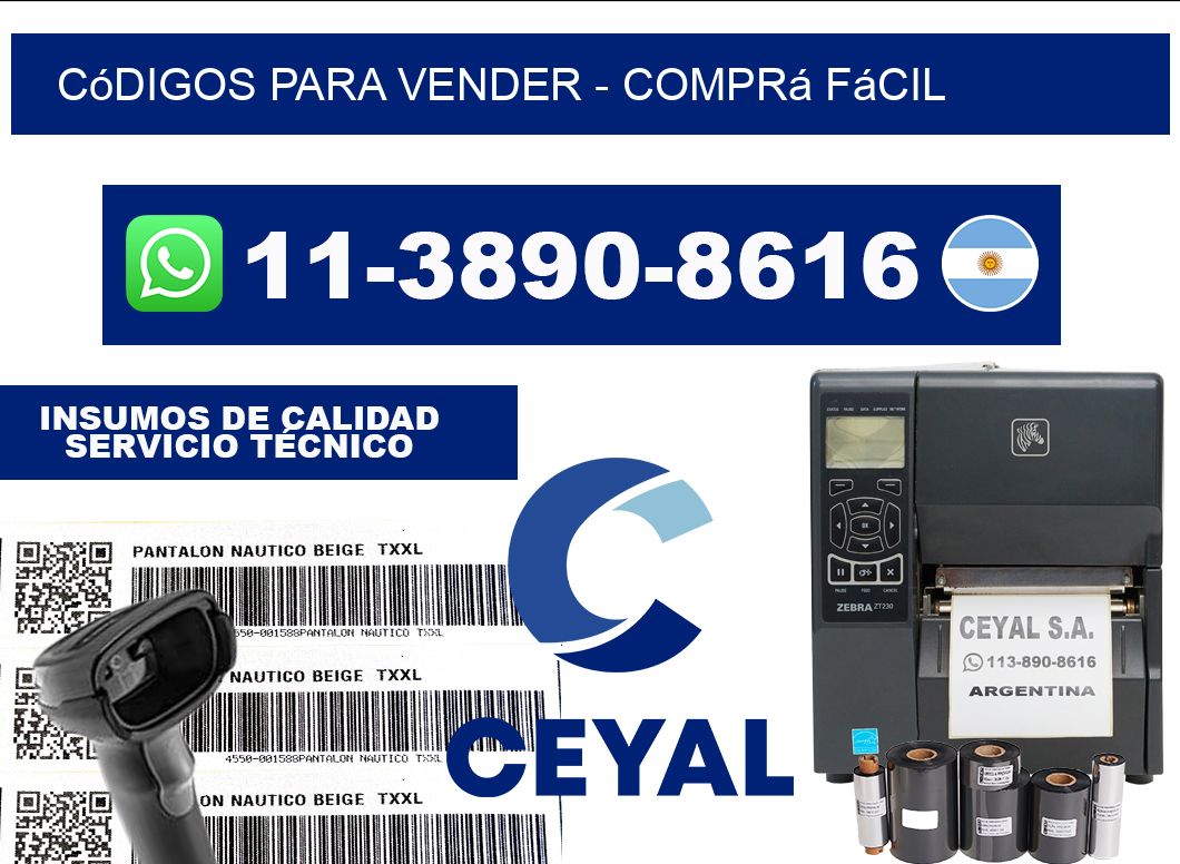 Códigos para vender - Comprá fácil