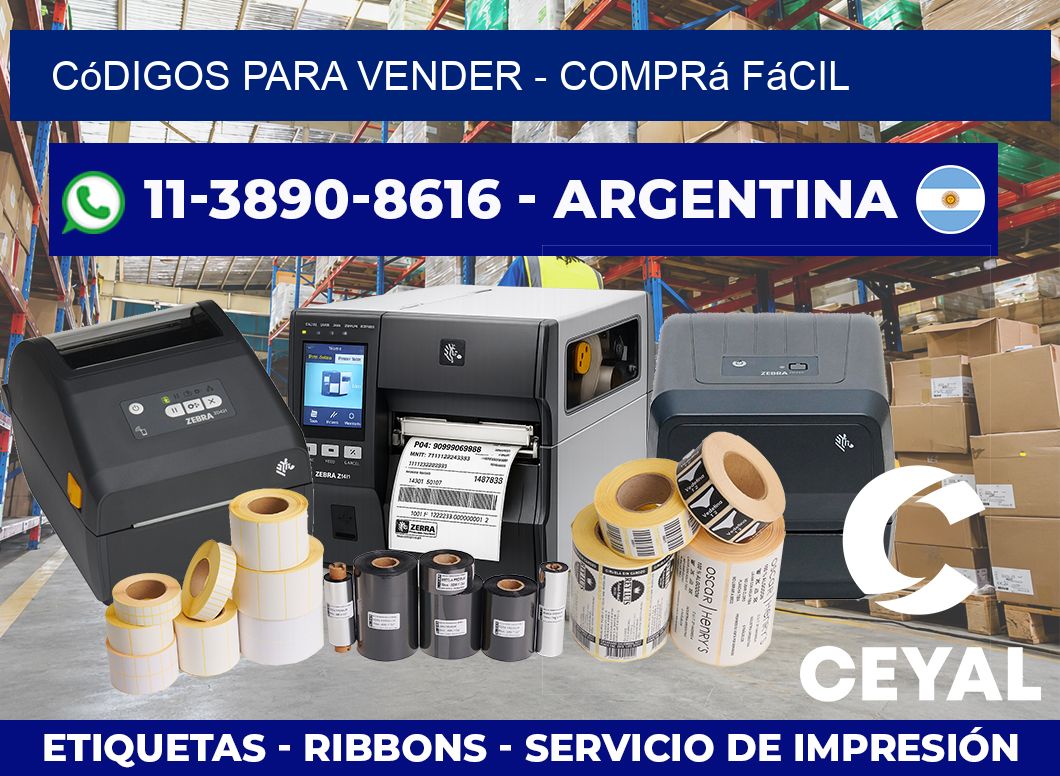 Códigos para vender – Comprá fácil