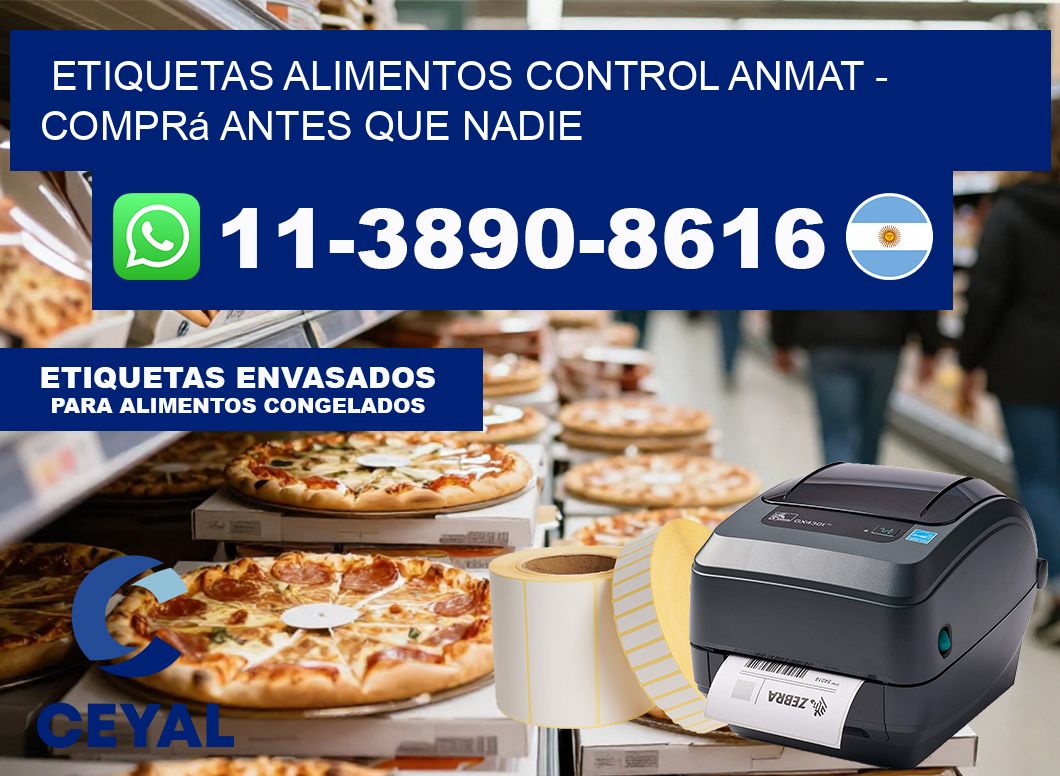 ETIQUETAS ALIMENTOS CONTROL ANMAT - Comprá antes que nadie