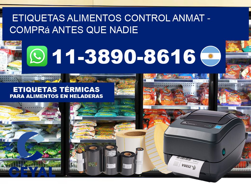 ETIQUETAS ALIMENTOS CONTROL ANMAT - Comprá antes que nadie