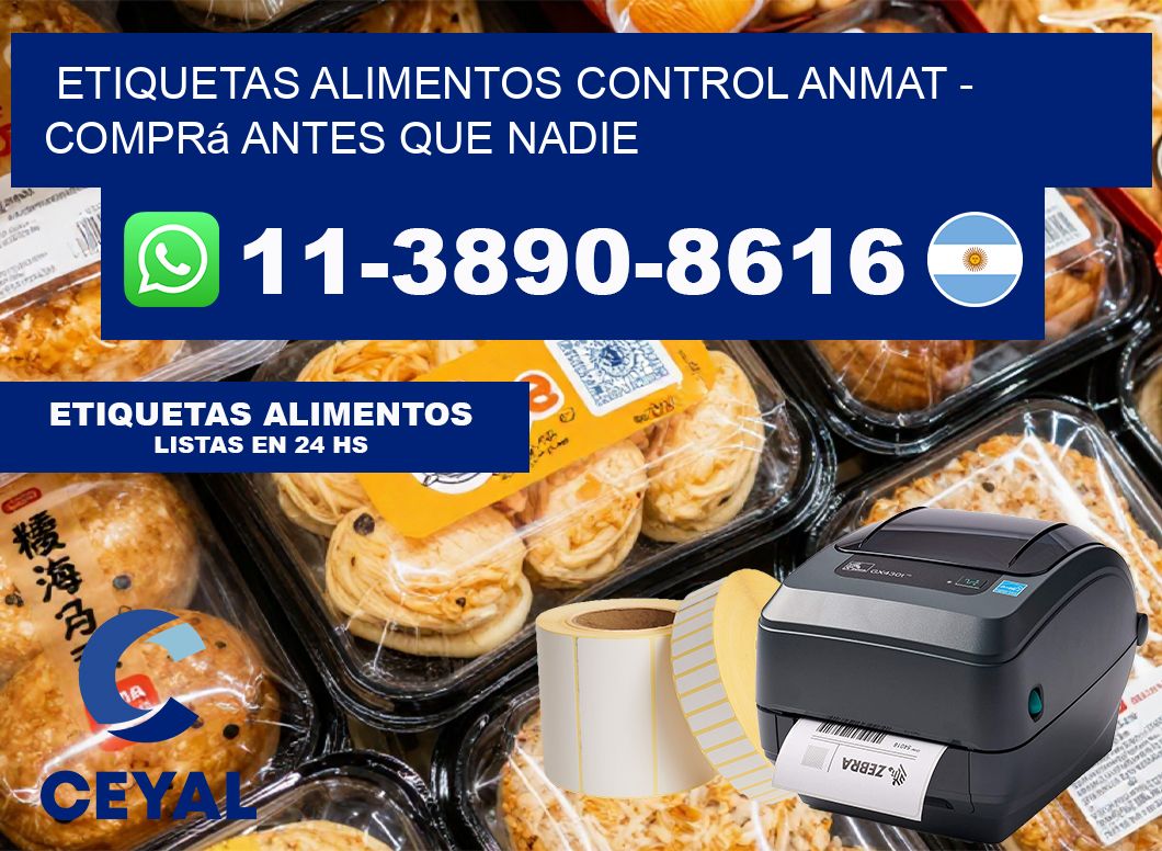 ETIQUETAS ALIMENTOS CONTROL ANMAT – Comprá antes que nadie